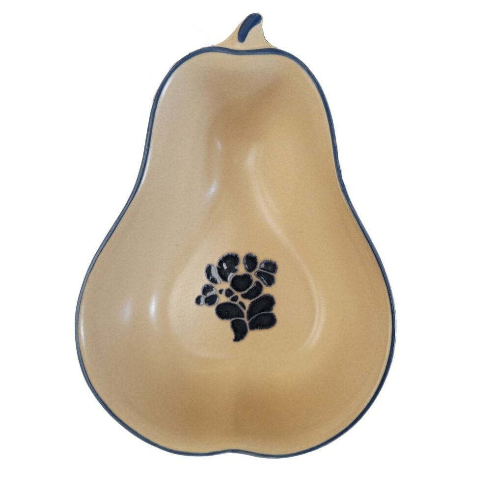 Pfaltzgraff Pear Shaped Serving Bowl Folk Art Pattern